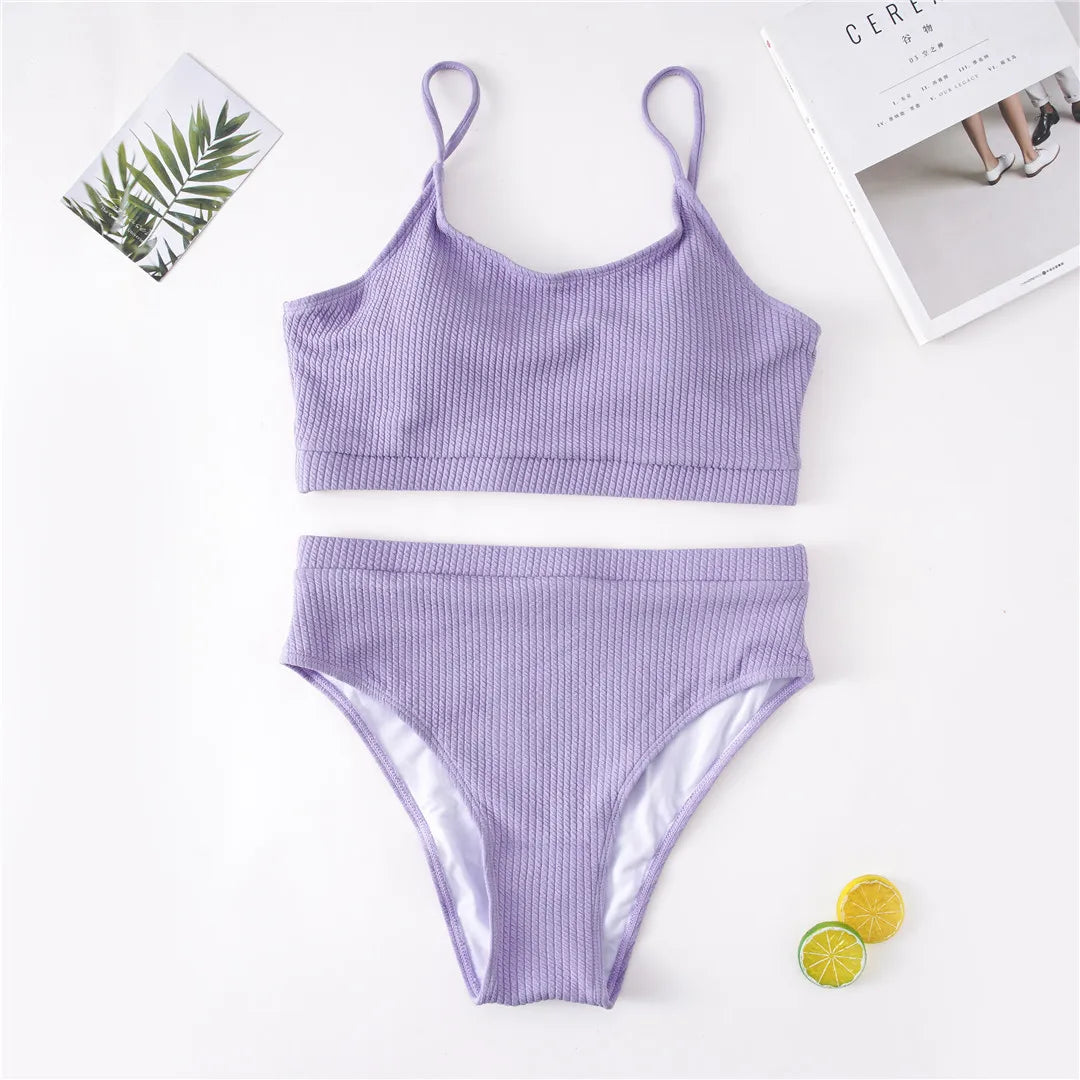 0XL - 4XL 7 Colors Bikini Plus Size Large Size Swimwear Women Swimsuit Female Two-pieces Bikini set Bather Bathing Suit