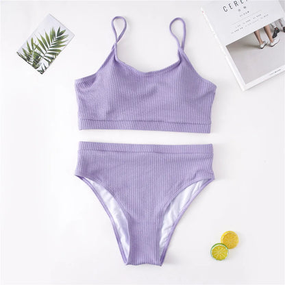 0XL - 4XL 7 Colors Bikini Plus Size Large Size Swimwear Women Swimsuit Female Two-pieces Bikini set Bather Bathing Suit