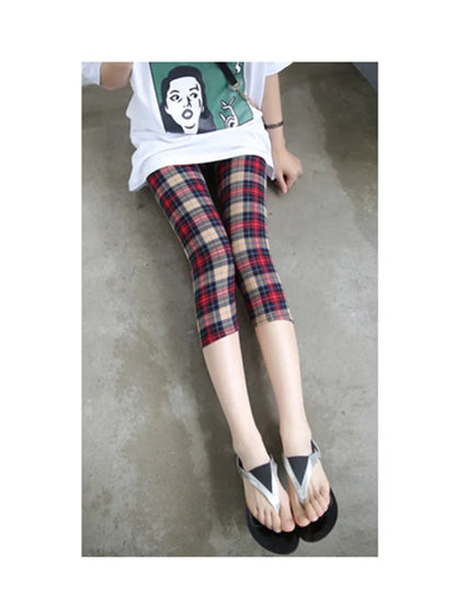 Workout Leggings Print Capris Women Push Up High Waist Pants Sportswear Short Trousers Black Fitness Legging