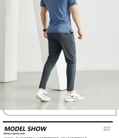 Men Sportswear Jogging Pants Elastic Running Sweatpants Gym Fitness Tight Trousers Quick Dry Tracksuit Training Sport Pants
