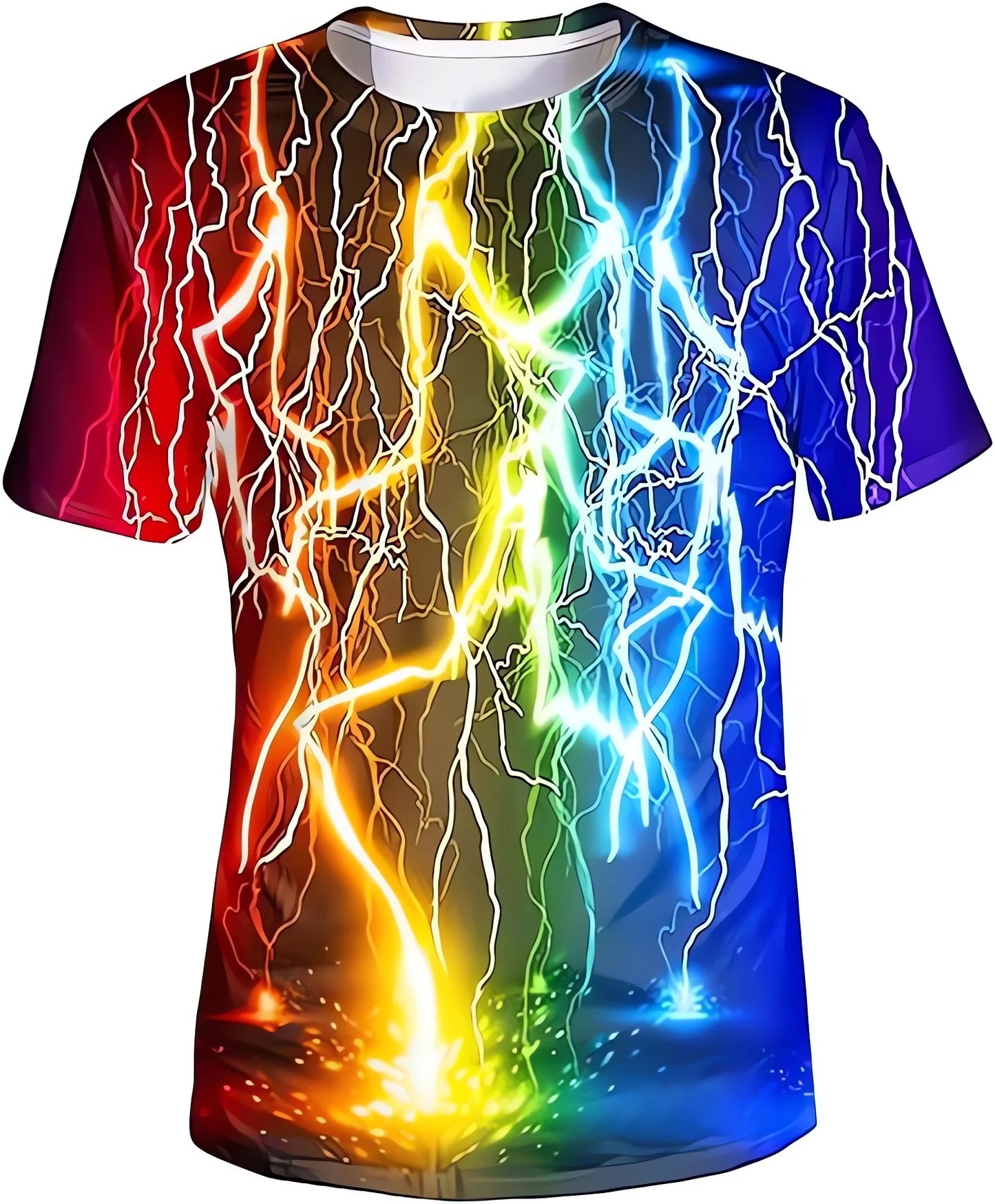 Neutral Color 3D Pattern T-shirt Sleeve with Round Neck Digital Design Suitable for Young People's Fashion and Trendy Comfort