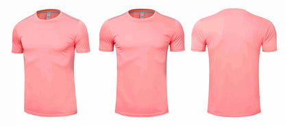 High quality spandex Men Women Kids Running T Shirt Quick Dry Fitness Shirt Training exercise Clothes Gym Sports Shirts Tops