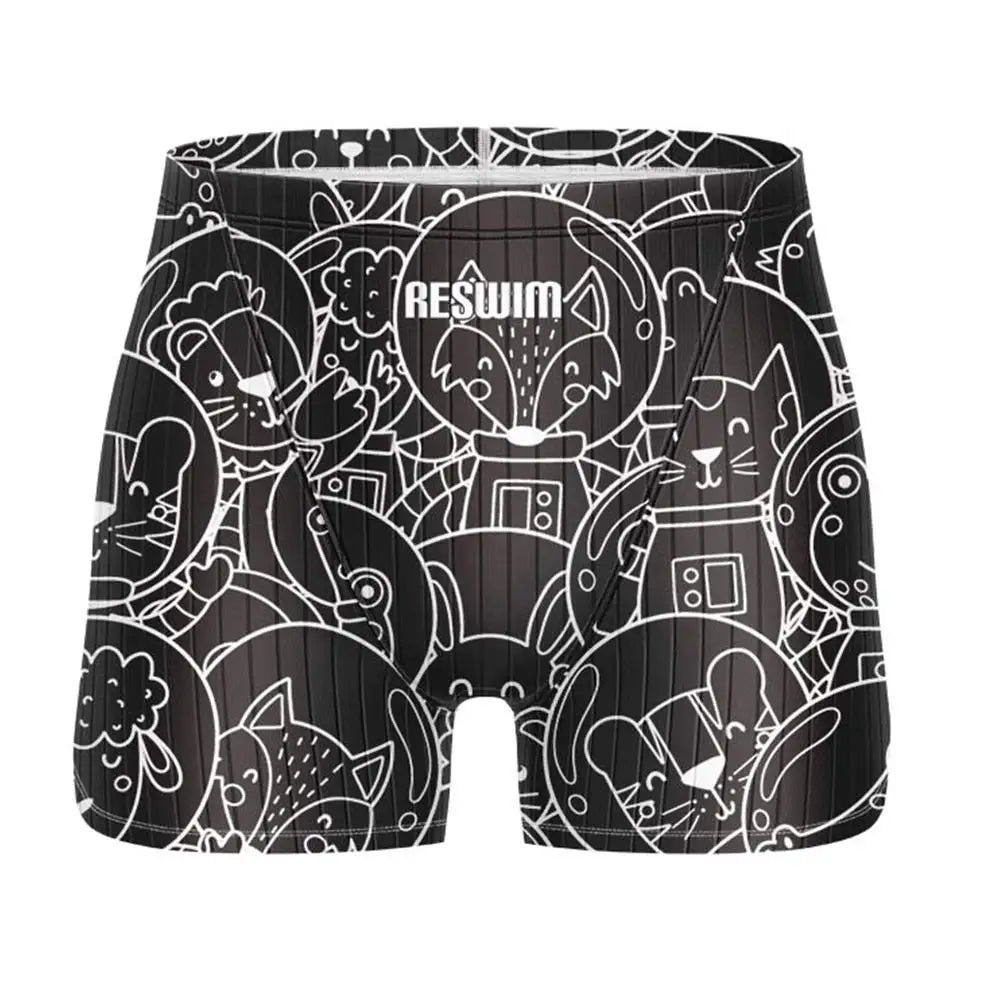 Men's Printed Swim Jammer Shorts