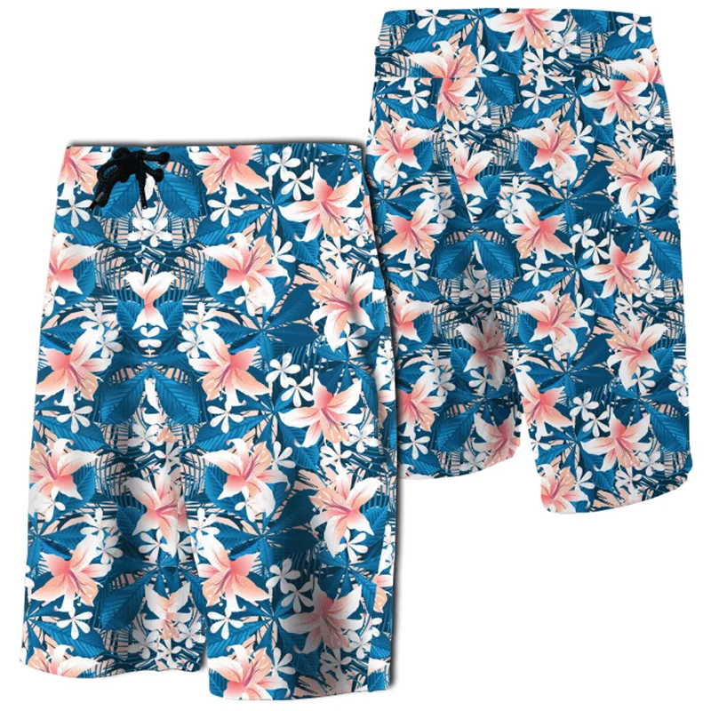 2024 Men Beach Shorts Hawaii Summer Tropical Polynesian Kanaka Women Board Shorts 3D Print Swim Trunks Ropa Hombre Short Pants