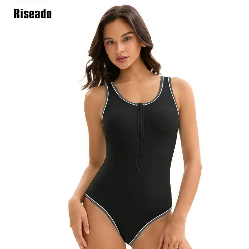 Women's One Piece Swimsuits Athletic Bathing Suit Full Coverage Sport Swimwear Slimming Modest Swim Suits