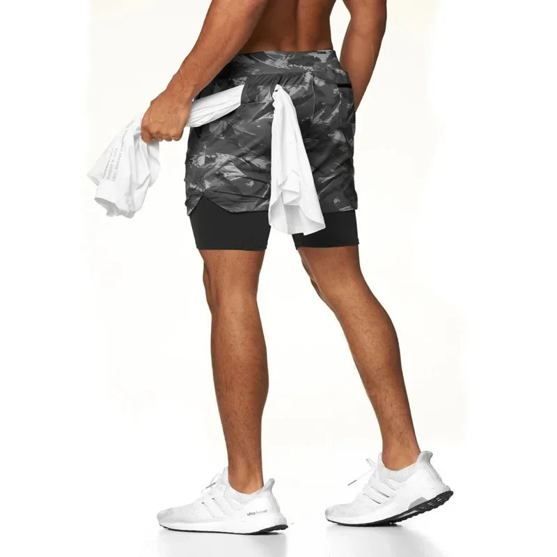 Men's Summer Sports Shorts Breeches Gym Casual Fitness Shorts Men-in-shorts Training Wicking Running Shorts Male