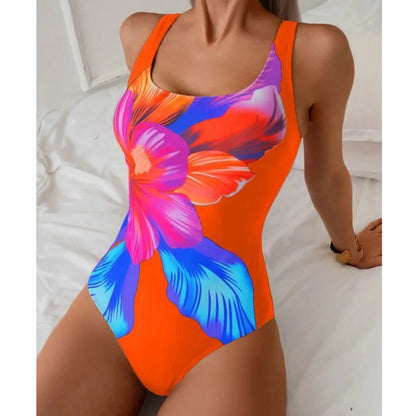 One Piece Large Swimsuits Closed Swimwear With Breast Pad Body Bathing Suits For Pool Beachwear Women's Swimming Suit