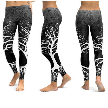 LI-FI Print Yoga Pants Women Unique Fitness Workout Sports Running Leggings Push Up Gym Wear Elastic Slim