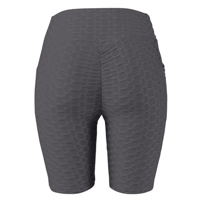 Women's Capris Yoga Fitness Peaches Buttocks Bubble Sports Leggings With Pockets Pants for Women Women’s Yoga Pants