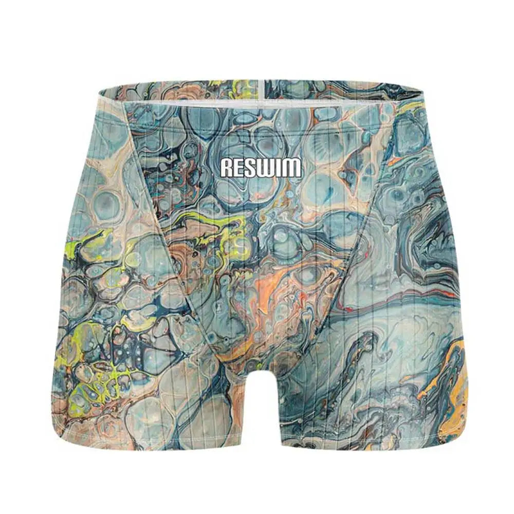Men's Jammer Swimsuit Athletic Training Swim Trunks Bathing Suit Durable Training Swimming Surfing Diving Shorts Summer Swimwear