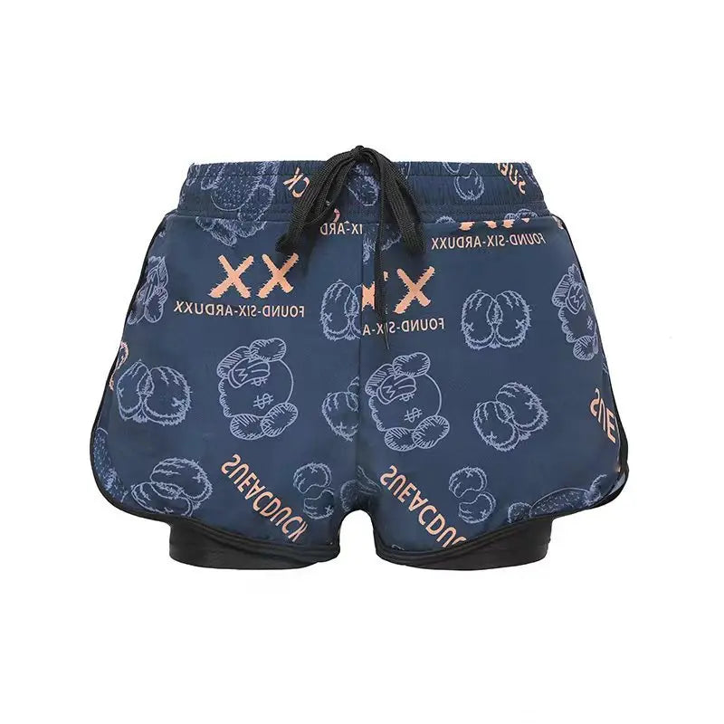 Children's Swim Trunks, Youth Boys, Middle and Teenage Kids, Double Layer Swim Shorts, Summer Cartoon Beach Boxer, Full Set