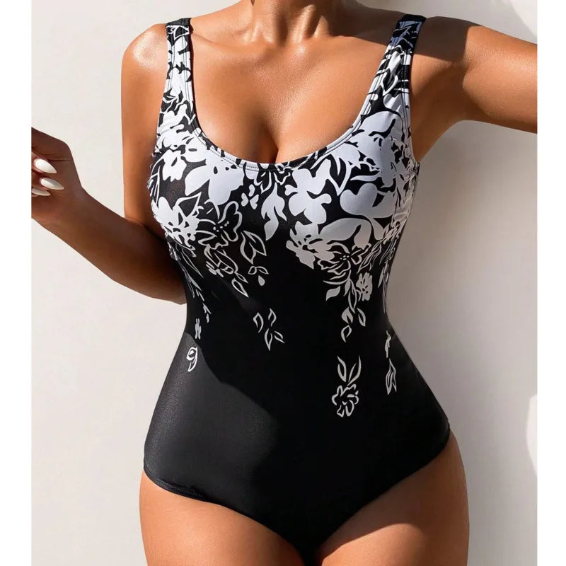 One-Piece Large Swimsuits Closed Plus Size Swimwear Push Up Female Body Bathing Suits For Pool Beachwear Women's Swimming Suit