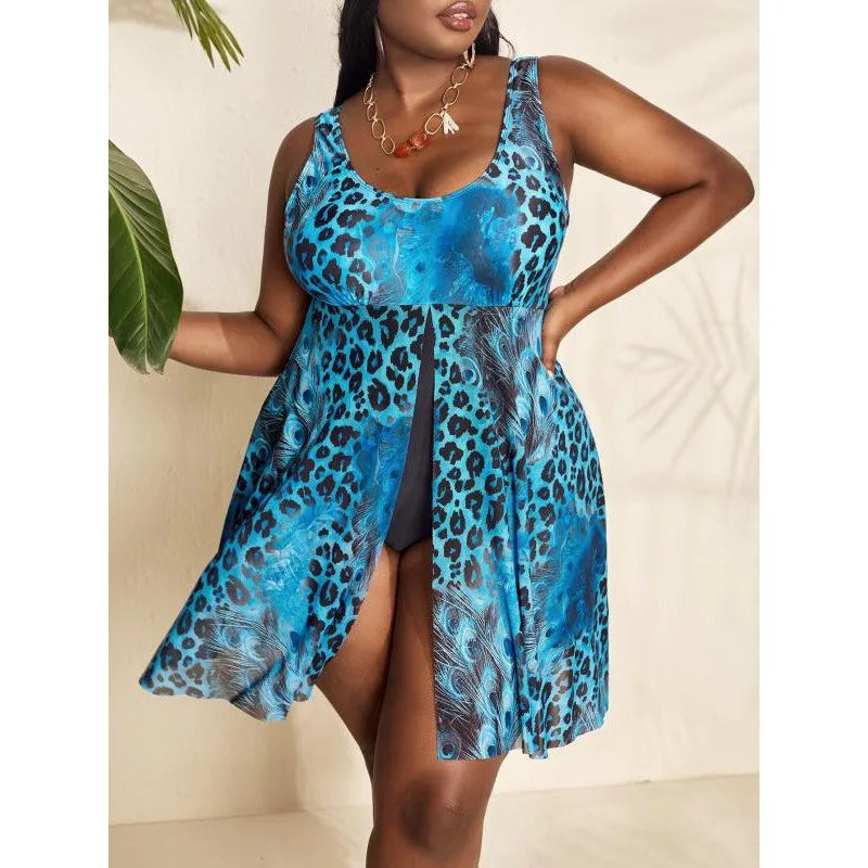 Plus Size High Waist Bikini Women's Push Up Large Size Swimsuit Big Size Tummy Control Swimwear Bikini Sets