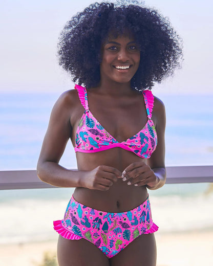 Brazilian Bikini Set Women Print Biquini Female Cut Bikinis Swimwear Push Up Swimsuit Bath Suit