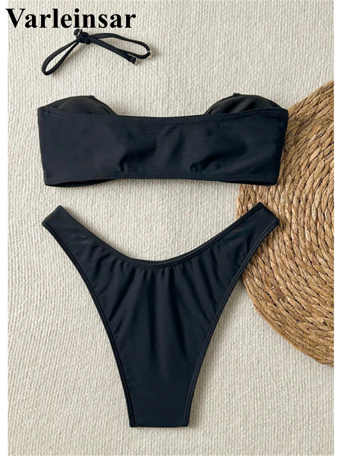 XS - L Halter Brazilian High Leg Cut Bikini Female Swimsuit Women Swimwear Two-pieces Bikini set Bather Bathing Suit Swim