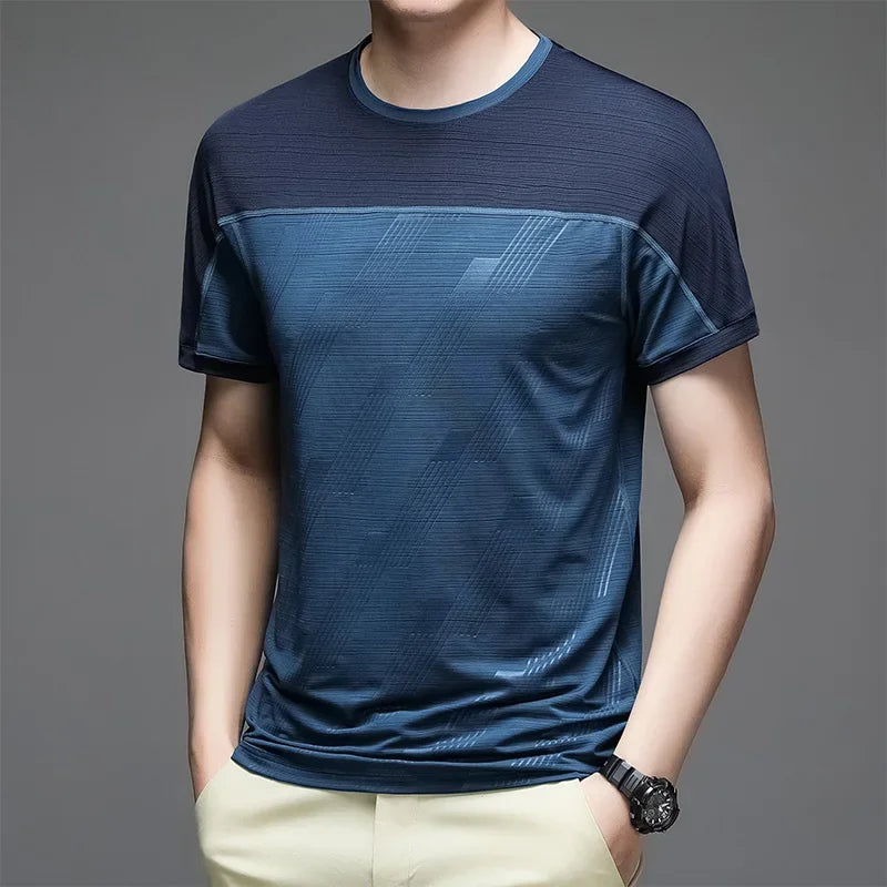 Undershirt Men's Running Short Sleeves T-shirts Yoga Tops Lycra Things for Gym Clothes Man Sweatshirt Wicking Breathable Dry Fit