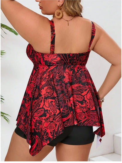 L-5XL Plus Size High Waist Bikini Women's Push Up Large Size 3XL 4XL Swimsuit Summer Tummy Control Swimwear Bikini Sets