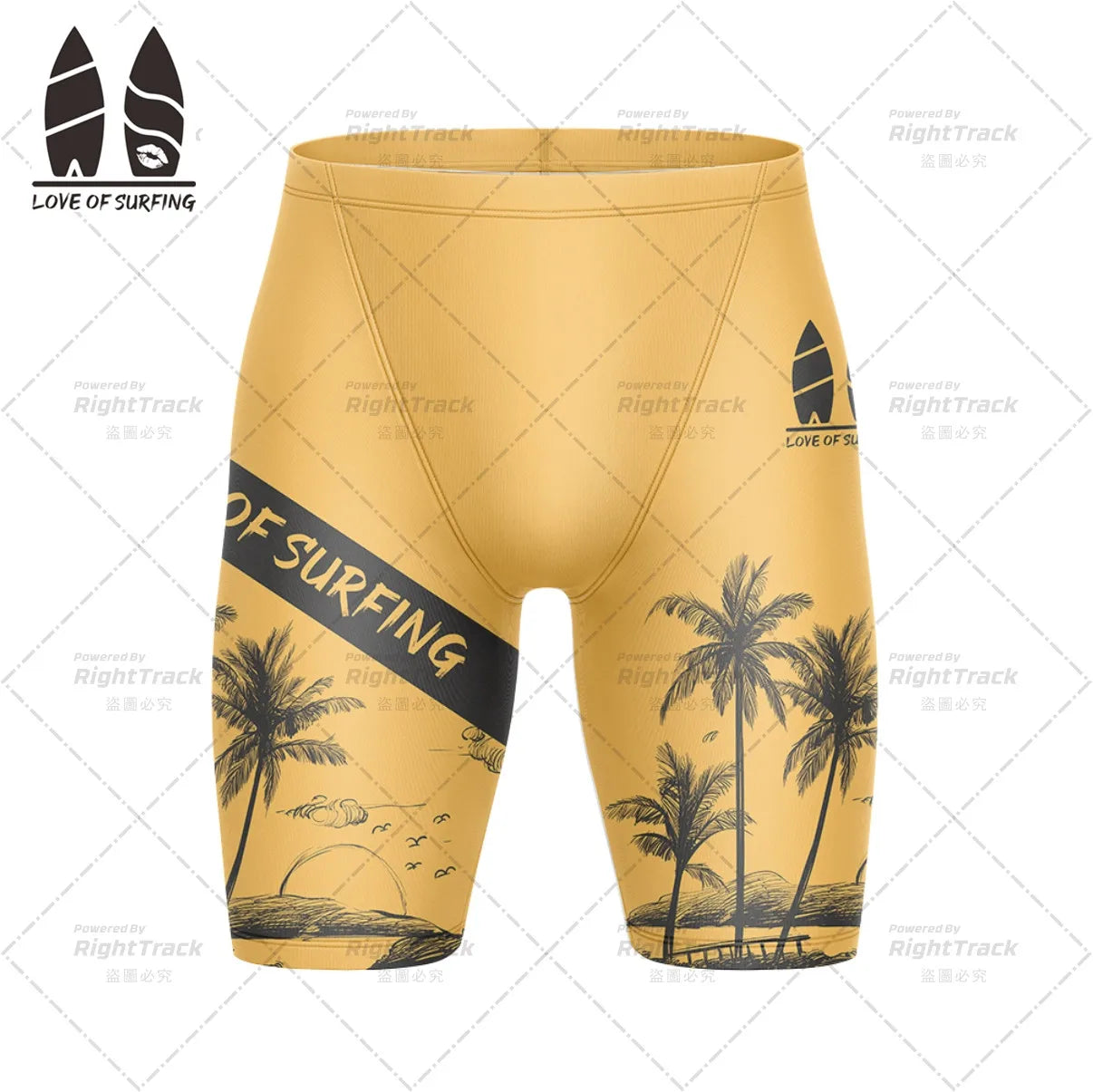 Swim Boxers Swimwear Men's Swimming Jammer Swimming Trunks Beach Trunks Bathing Suit Swimsuits Love Of Surfing Shorts Surf Board Shorts