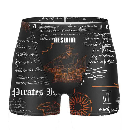Swim Boxers Summer Swimming Trunks Men's Swim Jammer Surf Shorts Endurance Athletic Training Swimsuit Pants GYM Swimwear Beach Tights Shorts