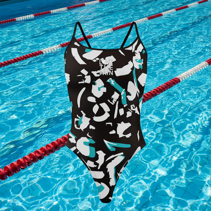 Love The Pain Women Swimsuit One-piece Comfortable Suit Functional Training Swimwear Pro Triathlon Beach Bathing Suit Bathers Squad Pool