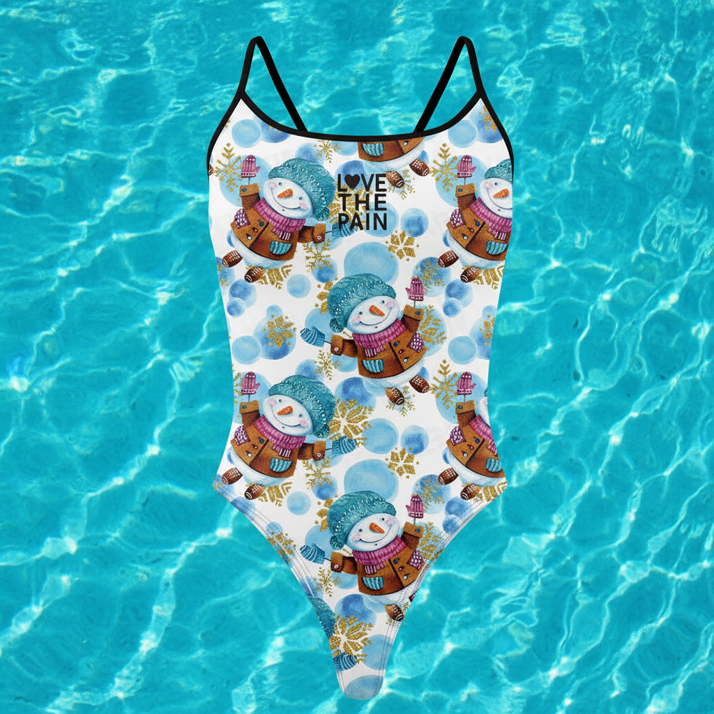 Love The Pain Women One-Piece Swimsuit Pool Bathers Squad Back Monokini Bathing Suits Beachwear Triathlon Functional Training Swimwear