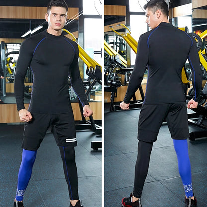 Mens Tight Gym Compression Pants Quick Dry Fit Sportswear Running Tights Men Legging Fitness Training Sport Gym Leggings