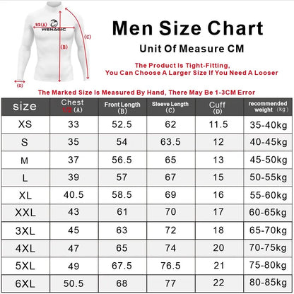 Men Tight Summer Long Sleeve Surf Wear Clothing UV Sun Swimming T-Shirt Rash guard Gym Sets Rash Guards Skins Surfing Suit Diving