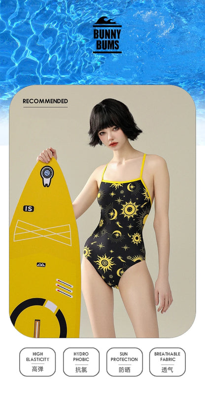 Multicolours Bunny Bum Women Swimwear One Piece Professional Swimsuits