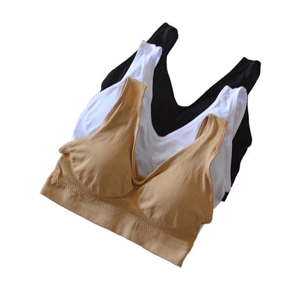 Women Sport Yoga Bra Running Vest Gym Workout Underwear Padded Crop Tops Female Sportswear Brassiere Push Up Fitness Bras