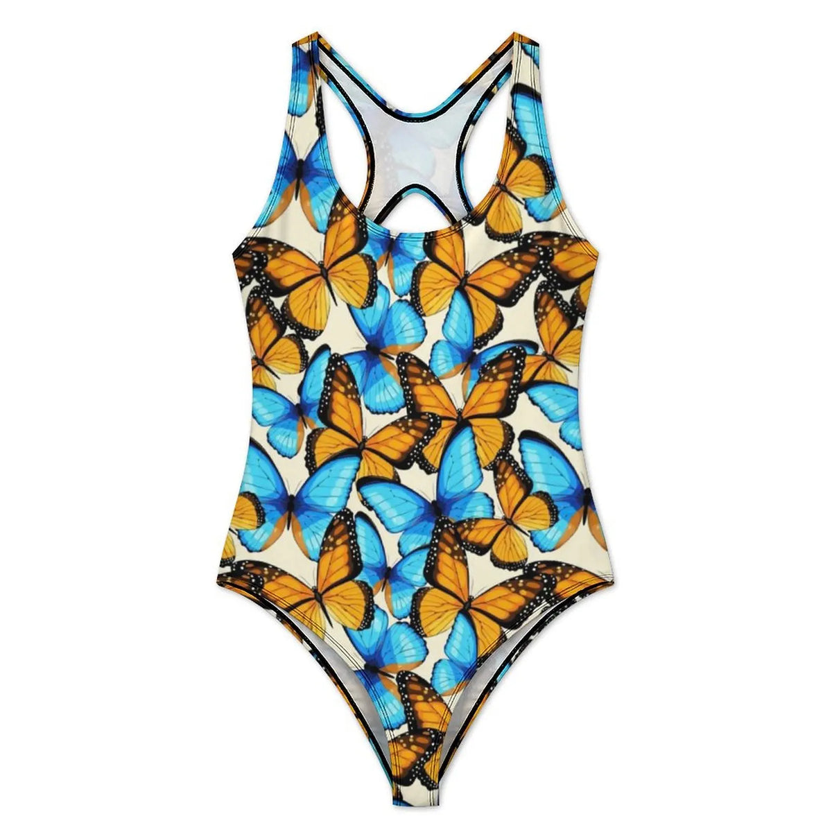 Women's Butterfly-Print One-Piece Swimsuit