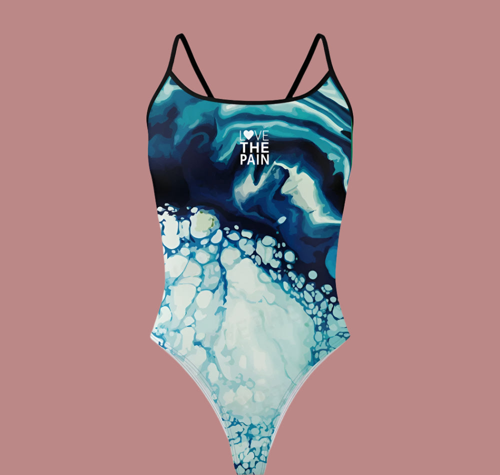 Love The Pain Women Swimsuit Pro Team Triathlon One-piece Comfortable Suit Swimwear Functional Training Swimsuit Open Water