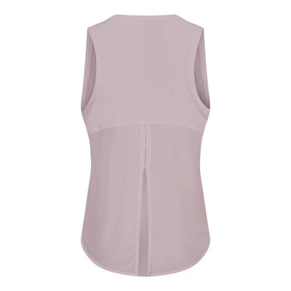 Women Summer  Open-Back Yoga Vest for  Loose-Fit and Moisture-Wicking Sleeveless   Running Fitness Shirt