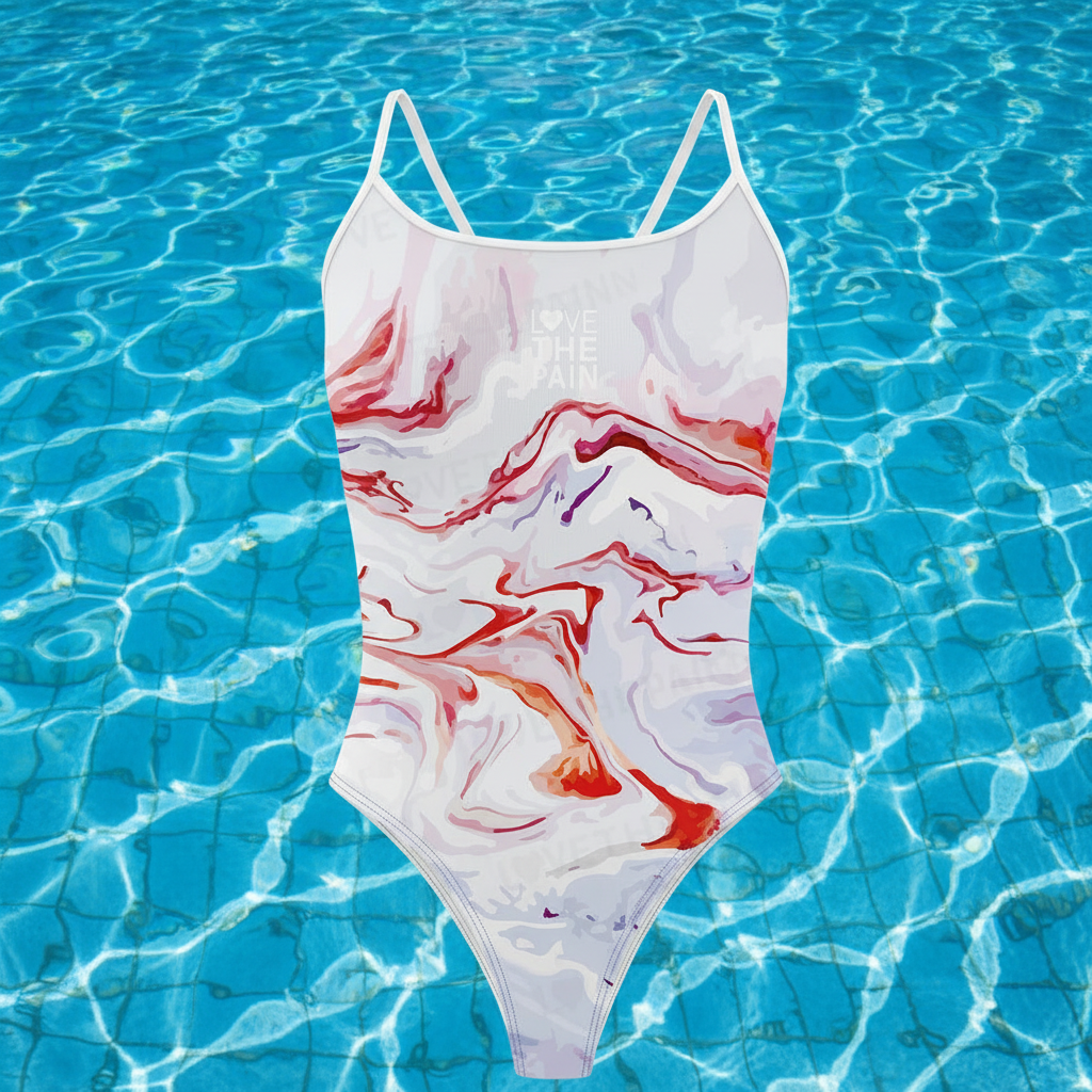 One Piece Swimsuit Women's Thin Strap Triangle Swimsuit Sports Function Training Competition Swimsuit