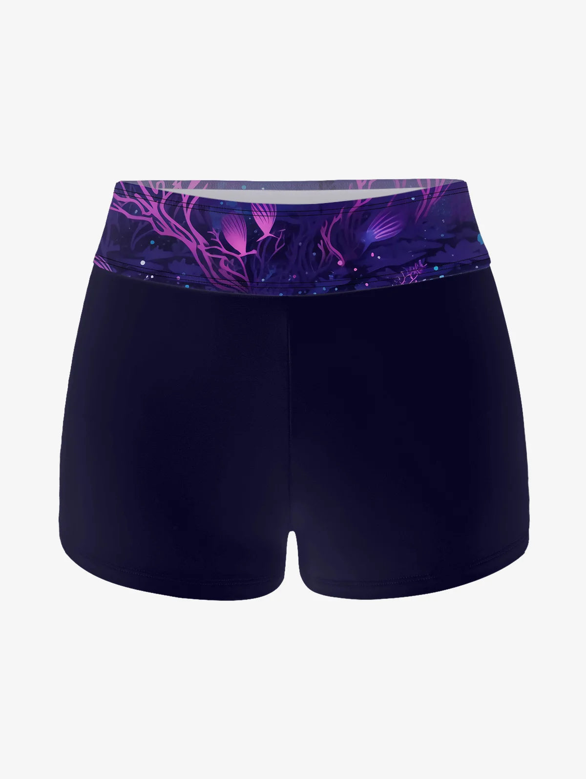 Women's Gothic Mermaid Plant Glitter Printed Bikini, Tankini Swimsuit, Adjustable Strap Bathing Suit, 2 Pieces Swimwear, 5XL