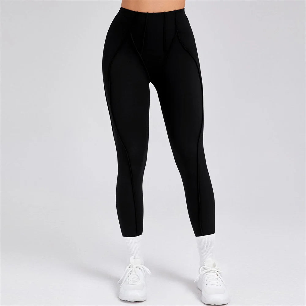 Flare Yoga Leggings Sport Fitness High Waist Squat Proof Hip Wide Pant Training Trousers Running Workout Gym Leggings Women