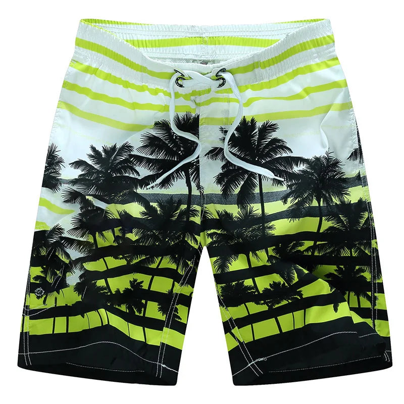 Coconut Tree Mens Swimwear Beach Shorts Surf Board Shorts Sportwear Pant Boy Short Swimsuit Summer Briefs Swimming Trunks