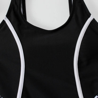 Black Girls One Piece Swimsuit 7-12 Year Kids Swim Suit Training Children's Swimwear Sports Bathing Suits Beachwear