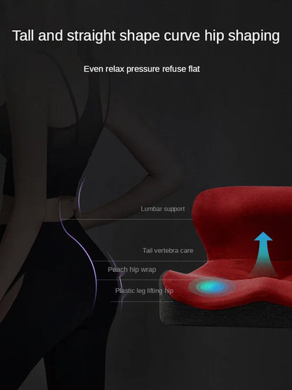 Upgrade "L" Shape Memory Foam Orthopedic Cushion Comfort Ergonomic Design Back Coccyx Pillow Car Seat Office Chair Pain Relief