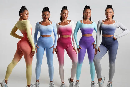 Ribbed High Waisted Yoga Leggings Women's Scrunch Buttock Widen Waistband Pants Gym Running Althetic Pilates Pants