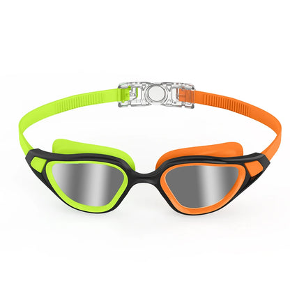Professional Adult Anti-UV Swimming Goggles 180° Panoramic Electroplating Anti-Fog HD Lens Adjustable Silicone Swim Glasses