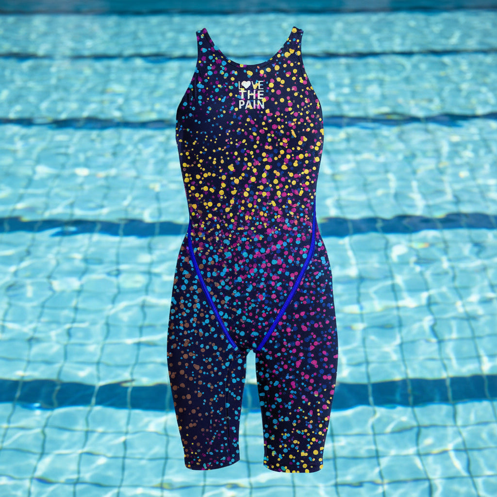 Competition Training Back Tech Suit Swimsuit Neck To Knee Women's Open Back Comfort Straps Swimsuit One-piece Jumpsuit Swimsuit