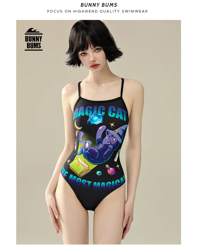 One-piece Racing Swimsuit Women Triangle Professional Training Swimming Pool Advanced Feeling Spa Swimwear