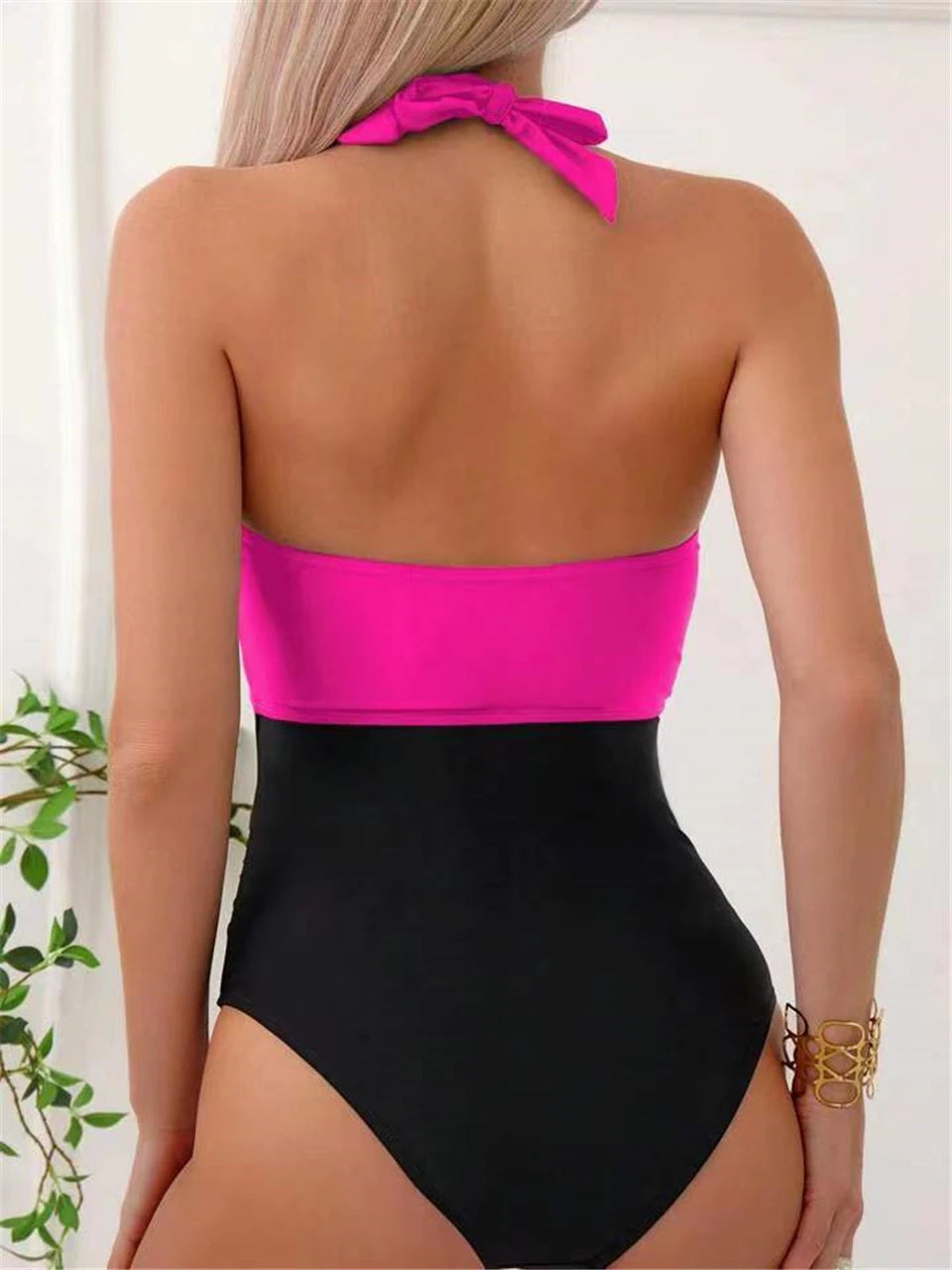 One Piece Lace Up Swimwear Women Backless Swimsuit Summer Beachwear Bathing Suit Female Bodysuit Bathers Swimming Summer