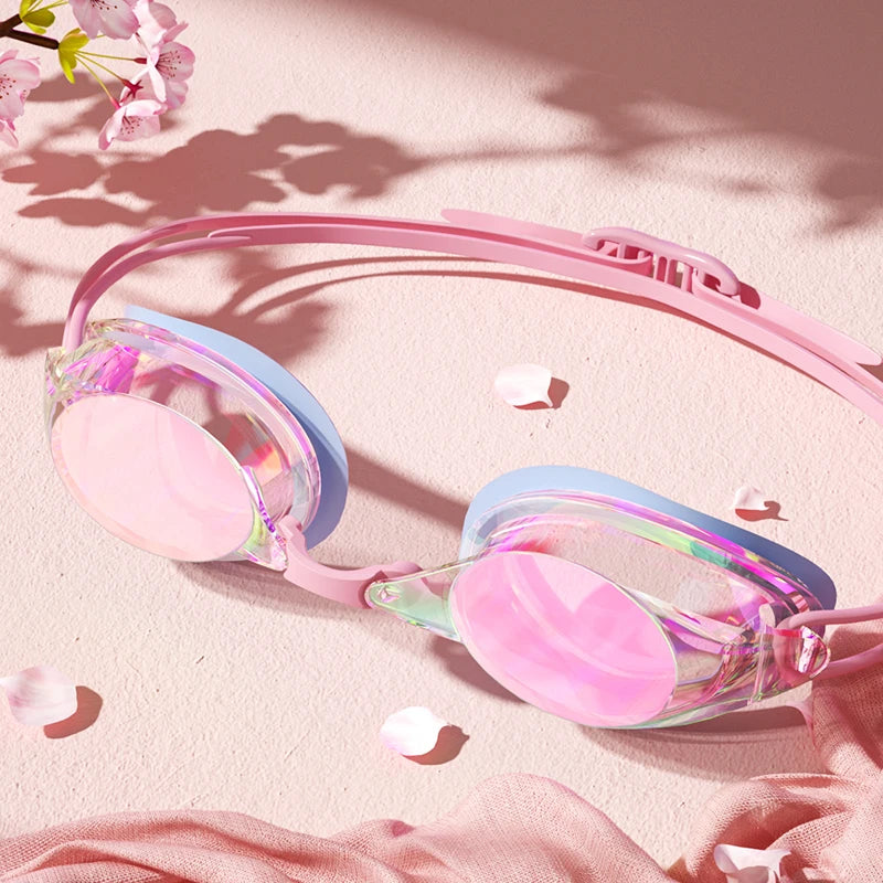 Unisex Professional Swimming Goggles for Adults Anti-fog Waterproof HD View Swim Goggles Colorful and Clear Lens to Choose