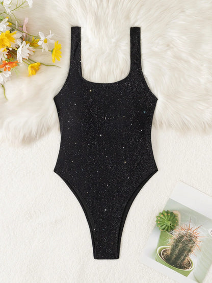 Female Solid Strapped Swimwear Women Push Up One Piece Swimsuit Monokini Lady Backless Hollow Bathing Suit