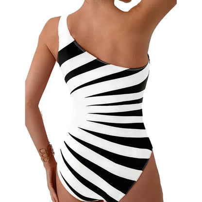 One Piece Monokini Women Swimsuits Female Swimwear Beachwear Swimming Suit Bathing Suit Set One Shoulder