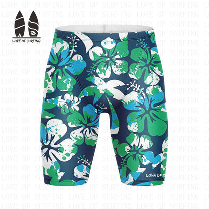 Summer Men‘s Swimming Trunks Swimwear Swimming Jammer Ultra Light Compression Bathing Surfing Shorts Beach Performance Shorts