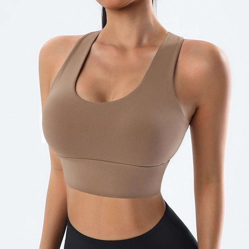 Sports Bra High Impact Sports Bras Criss Cross Back Full Support for Large Bust No Bounce Yoga Bra Bounce Control Crop