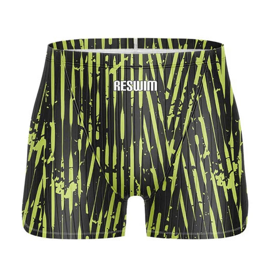 Men's Swim Short Jammer Swimsuit Endurance Athletic Training Swimsuit Racing Swimming Trunks Swimwear Surfing Jammers Pants