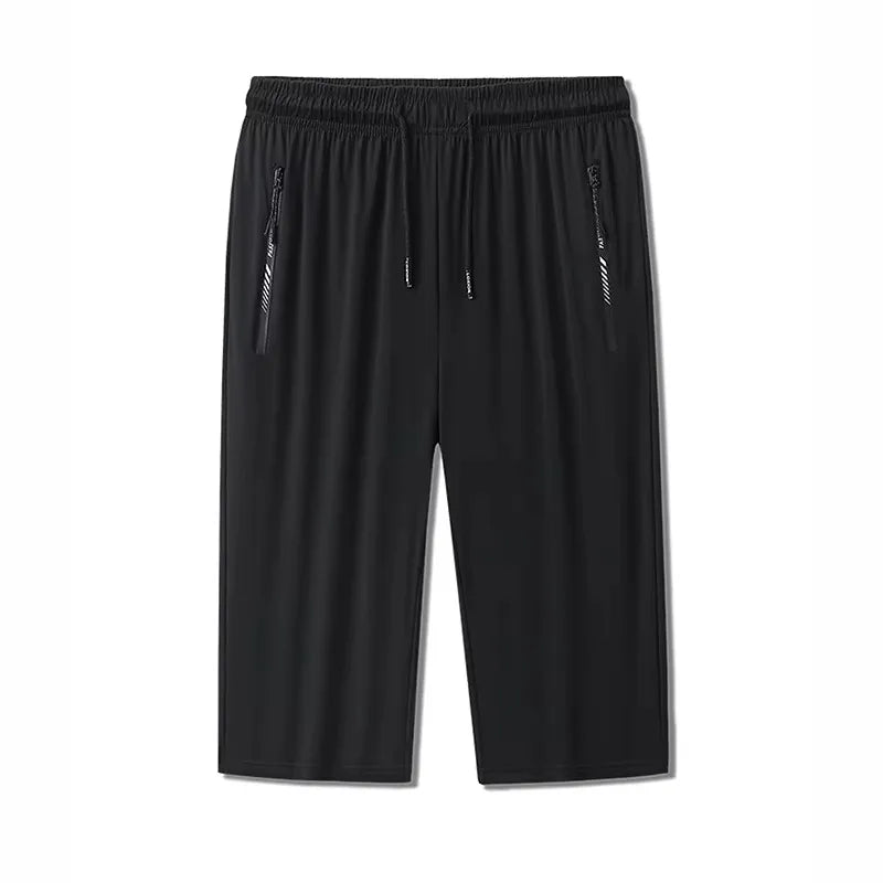 Men Plus Size Casual Shorts 6XL 7XL Big Size Gym Shorts Men Ice Silk Stretchy Summer Beach Short Pants Quick Dry Breathable